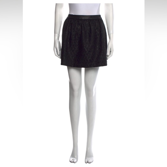 Alice + Olivia Mini Skirt - Black, 0 - Picture 1 of 4